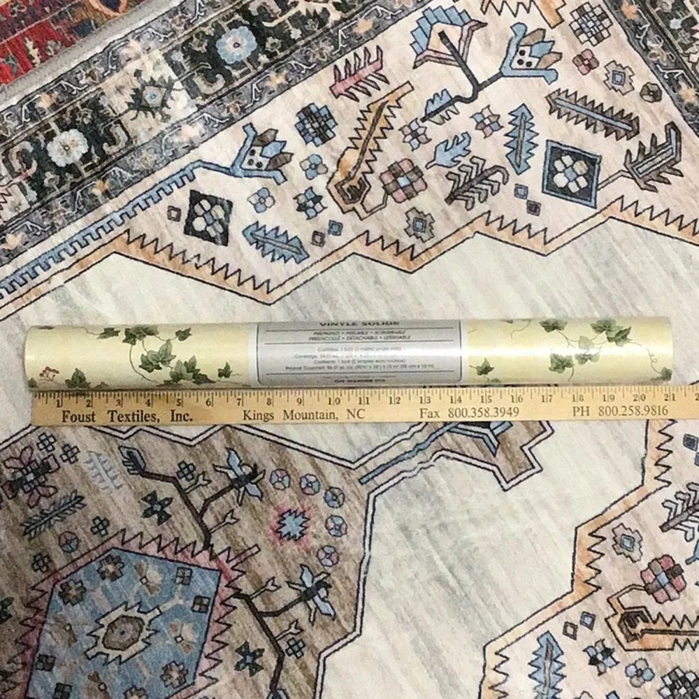 🍃 Wallpaper Ivy Pattern Vinyl Prepasted Peelable Scrubbable